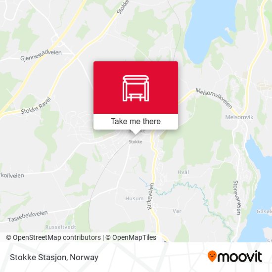 Stokke Stasjon map