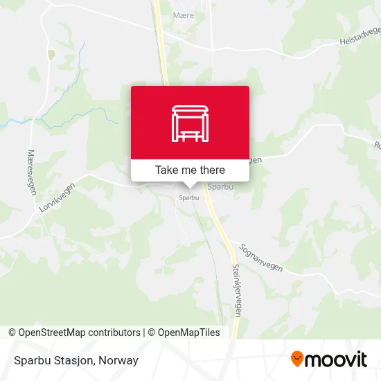 Sparbu Stasjon map