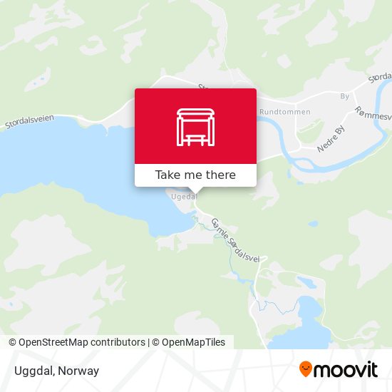 Uggdal map