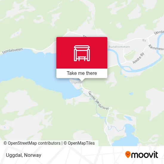 Uggdal map