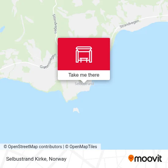 Selbustrand Kirke map