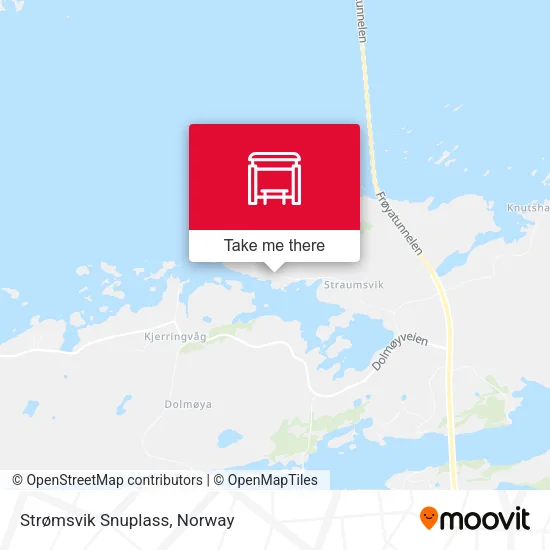Strømsvik Snuplass map