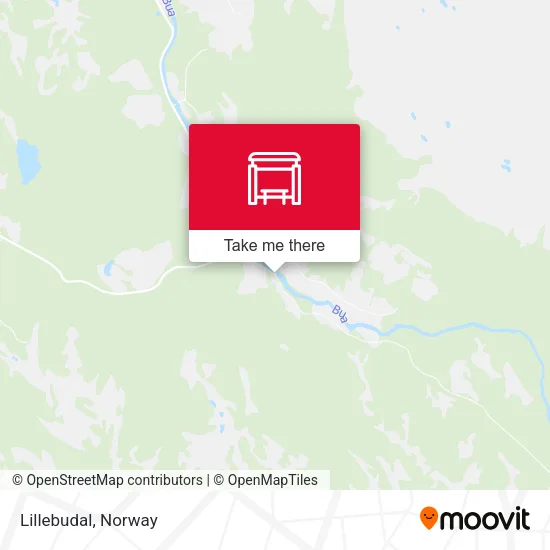 Lillebudal map