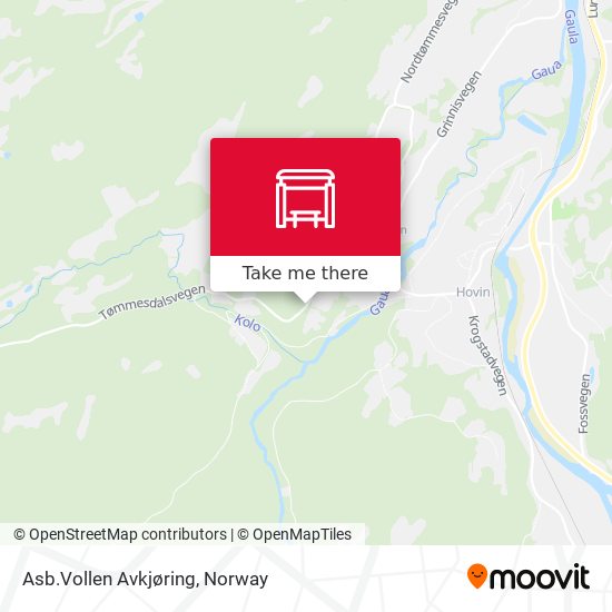 Asb.Vollen Avkjøring map
