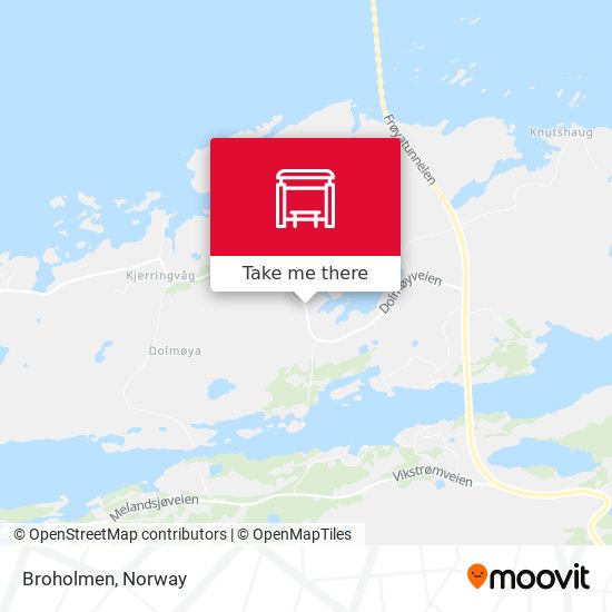 Broholmen map