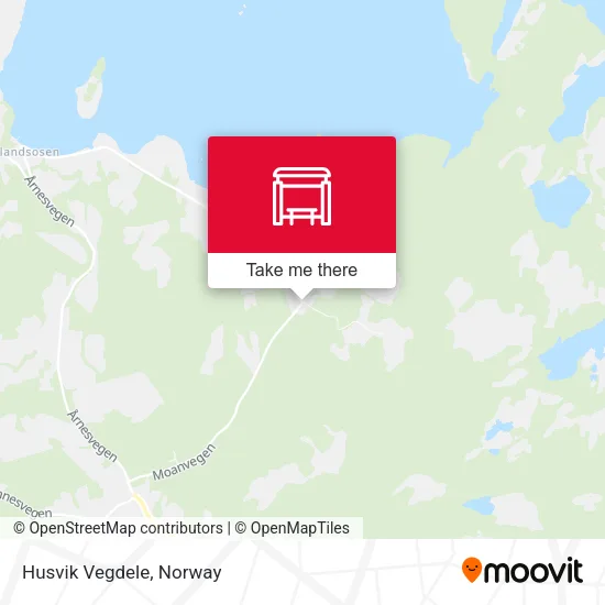 Husvik Vegdele map