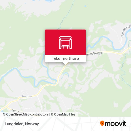 Lungdalen map