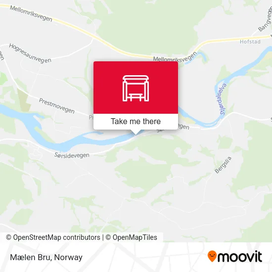 Mælen Bru map