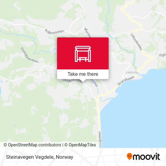 Steinavegen Vegdele map