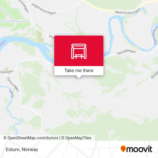 Eidum map
