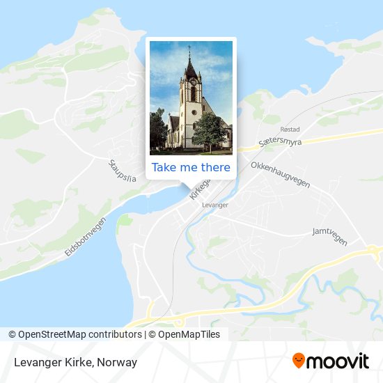 Levanger Kirke map