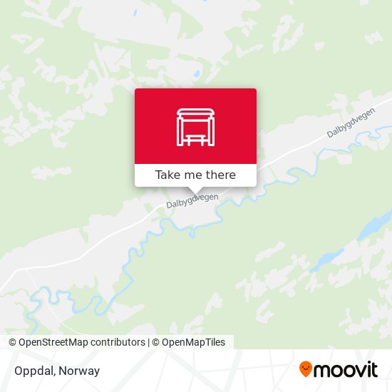 Oppdal map