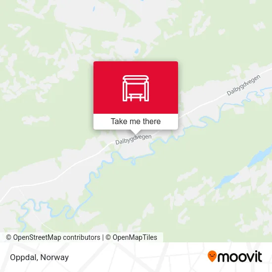 Oppdal map
