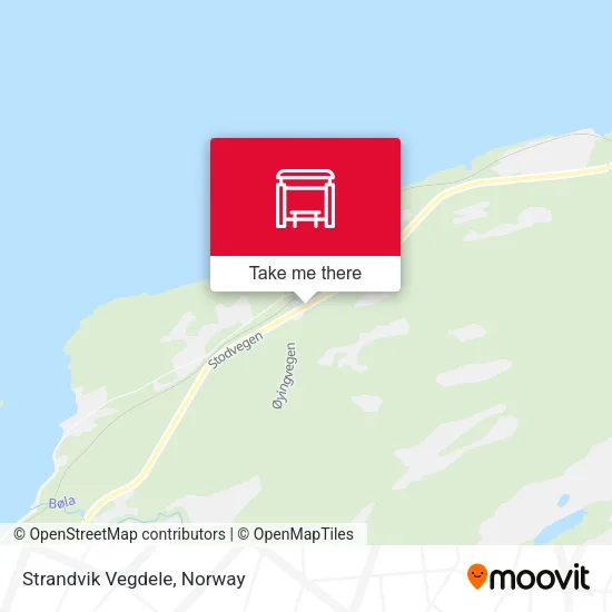 Strandvik Vegdele map