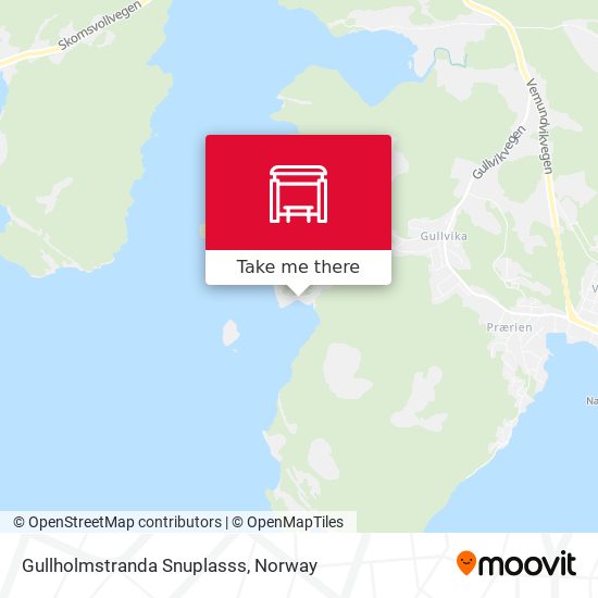 Gullholmstranda Snuplasss map