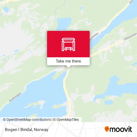 Bogen I Bindal map