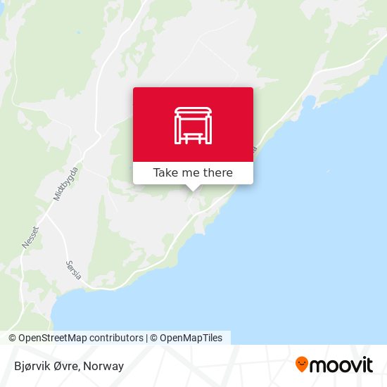 Bjørvik Øvre map