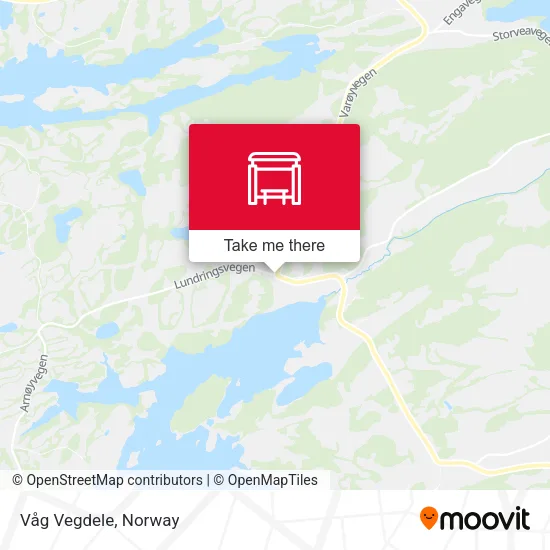 Våg Vegdele map