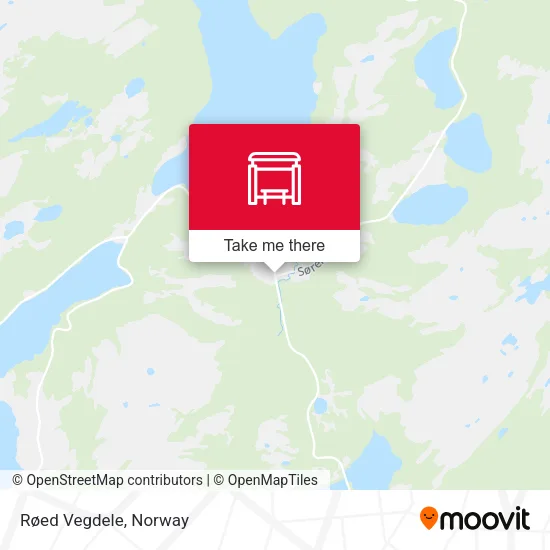 Røed Vegdele map