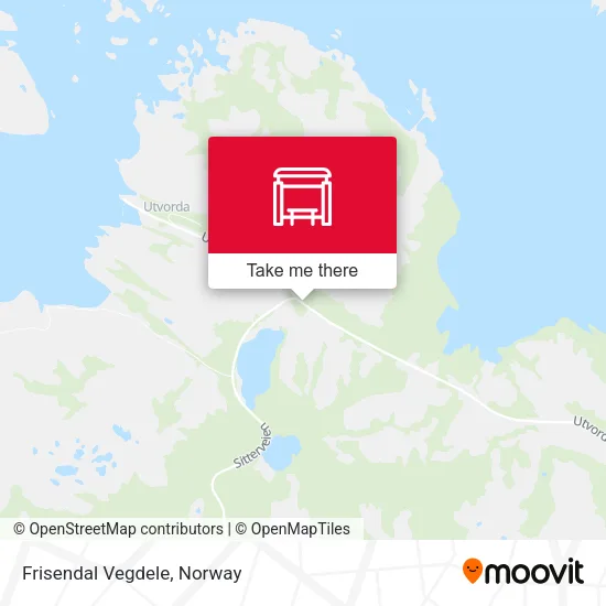 Frisendal Vegdele map