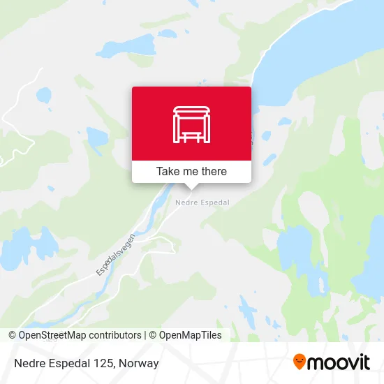 Nedre Espedal 125 map
