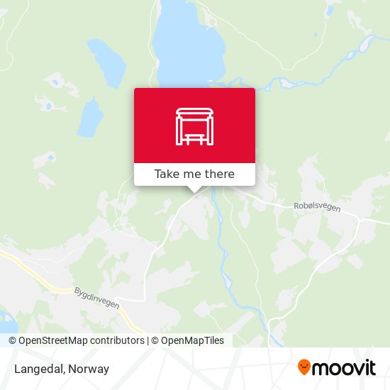 Langedal map