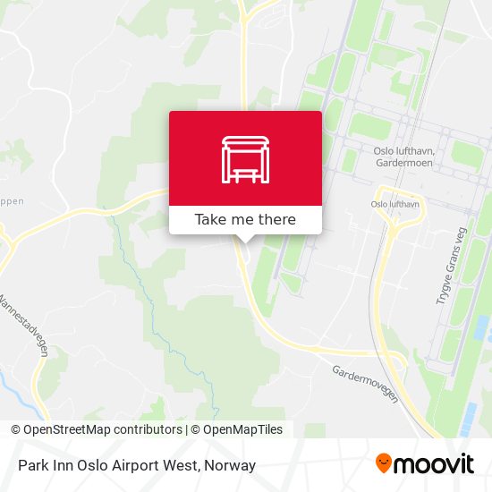 Park Inn Oslo Airport West map