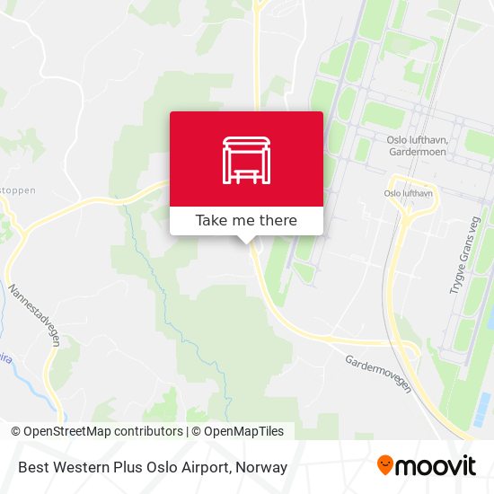 Best Western Plus Oslo Airport map