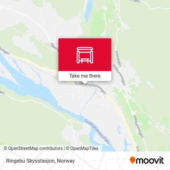 Ringebu Skysstasjon map