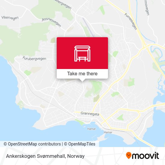 Ankerskogen Svømmehall map