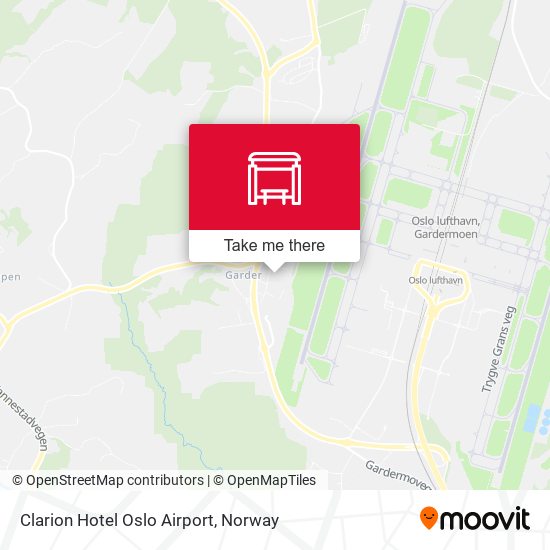 Clarion Hotel Oslo Airport map