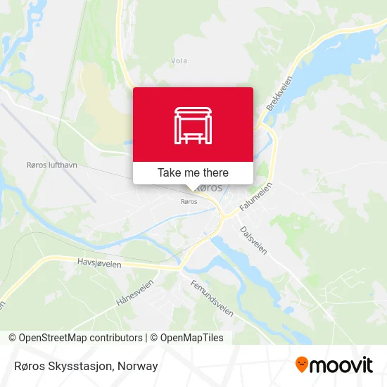 Røros Skysstasjon map