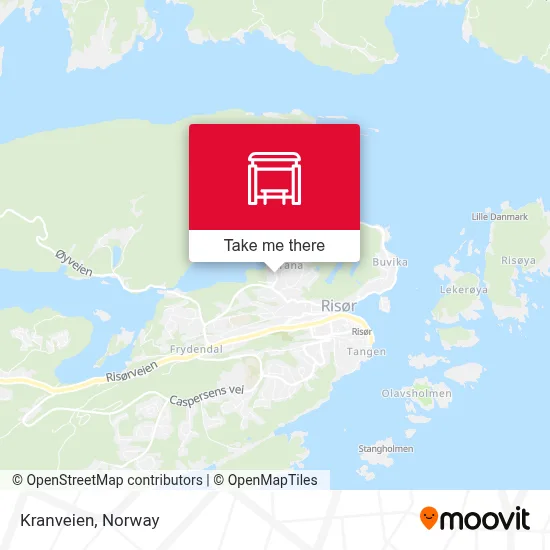 Kranveien map