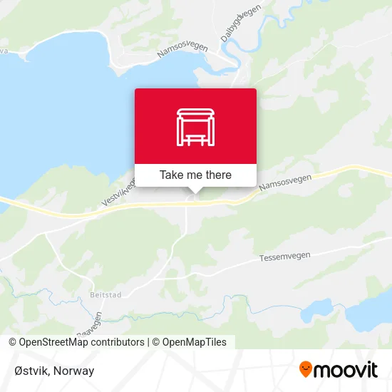 Østvik map