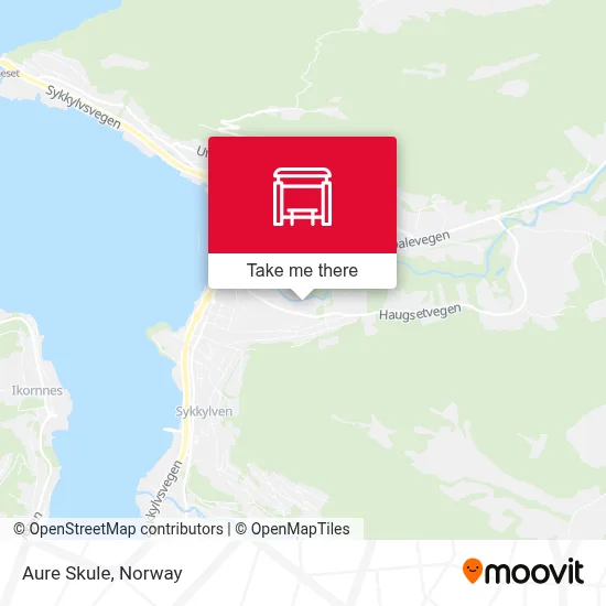 Aure Skule map