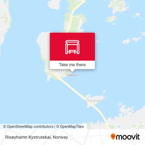 Risøyhamn Kystrutekai map