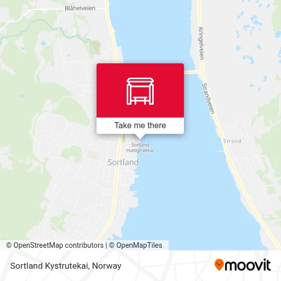 Sortland Kystrutekai map