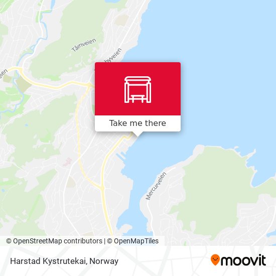 Harstad Kystrutekai map