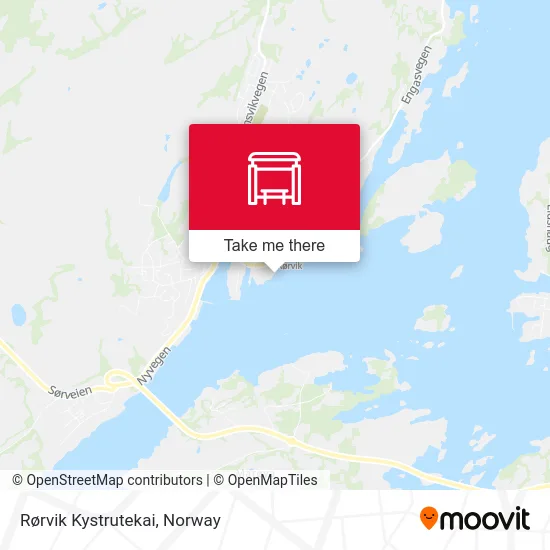 Rørvik Kystrutekai map
