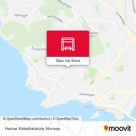 Hamar Katedralskole map