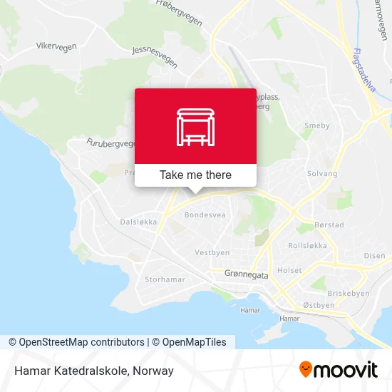 Hamar Katedralskole map