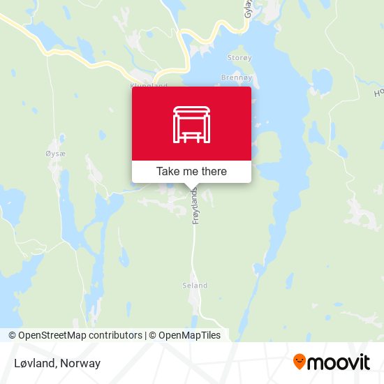 Løvland map