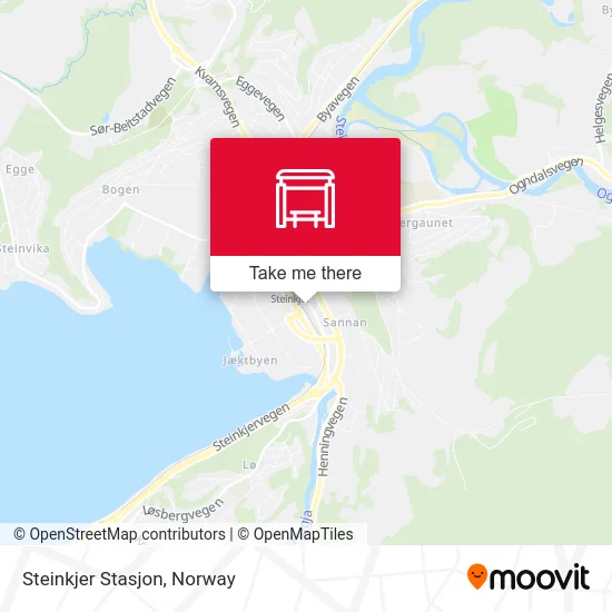 Steinkjer Stasjon map