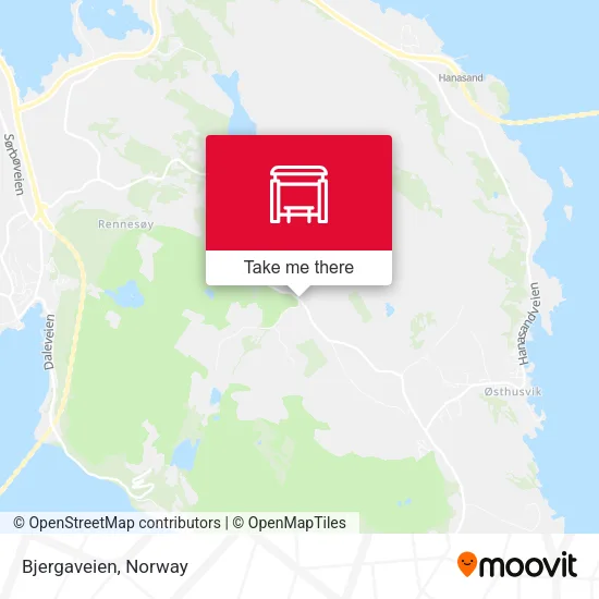 Bjergaveien map