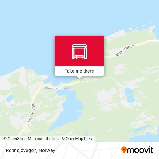 Rennsjøvegen map
