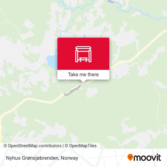 Nyhus Grønsjøbrenden map