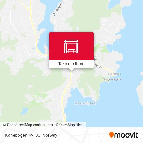 Kanebogen Rv. 83 map