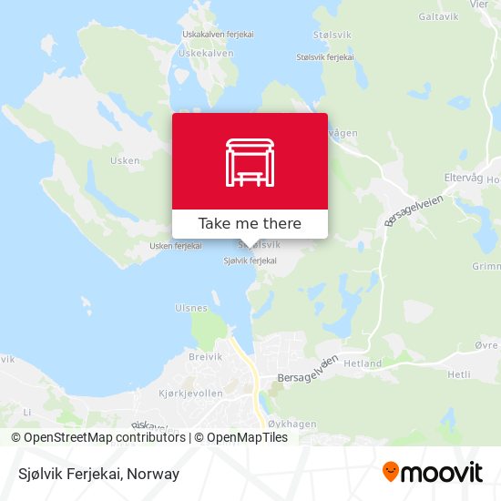 Sjølvik Ferjekai map