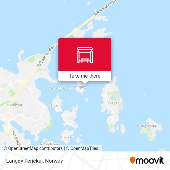 Langøy Ferjekai map
