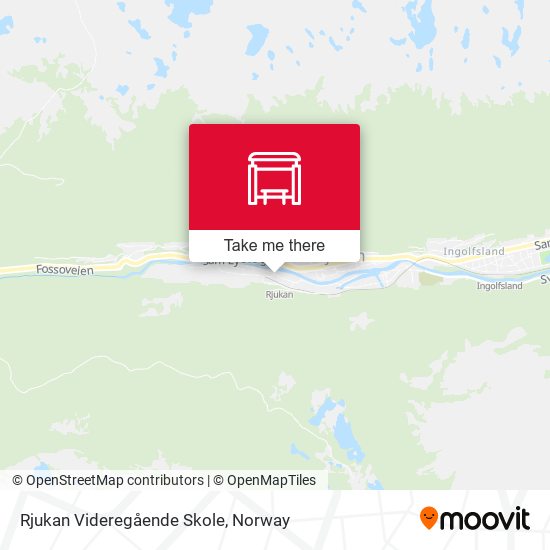 Rjukan Videregående Skole map